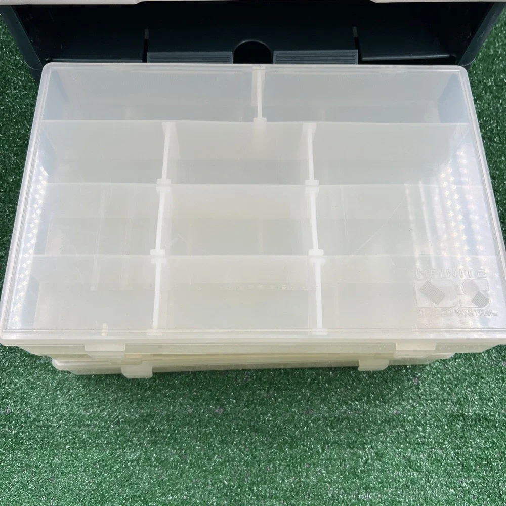 Vtg Flambeau Infinity‎ Series Tackle Box With 6 Removable Storage Boxes